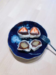 Ichigo dakufuku Kuri daifuku Japanese traditional dessert